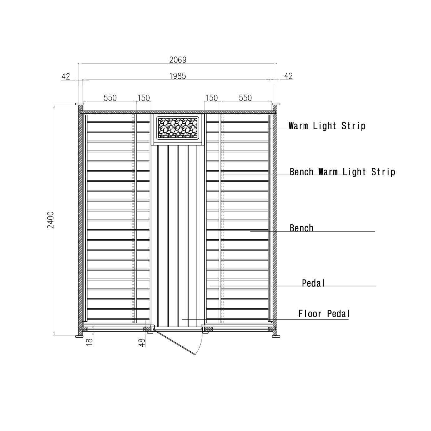 EPOCH 8 - 8 Person Outdoor Traditional Sauna
