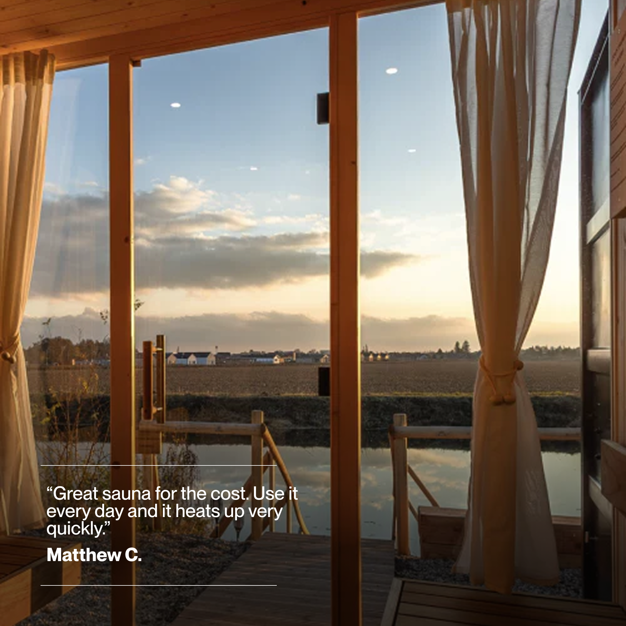 HUT 3 – 3 Person Outdoor Traditional Sauna