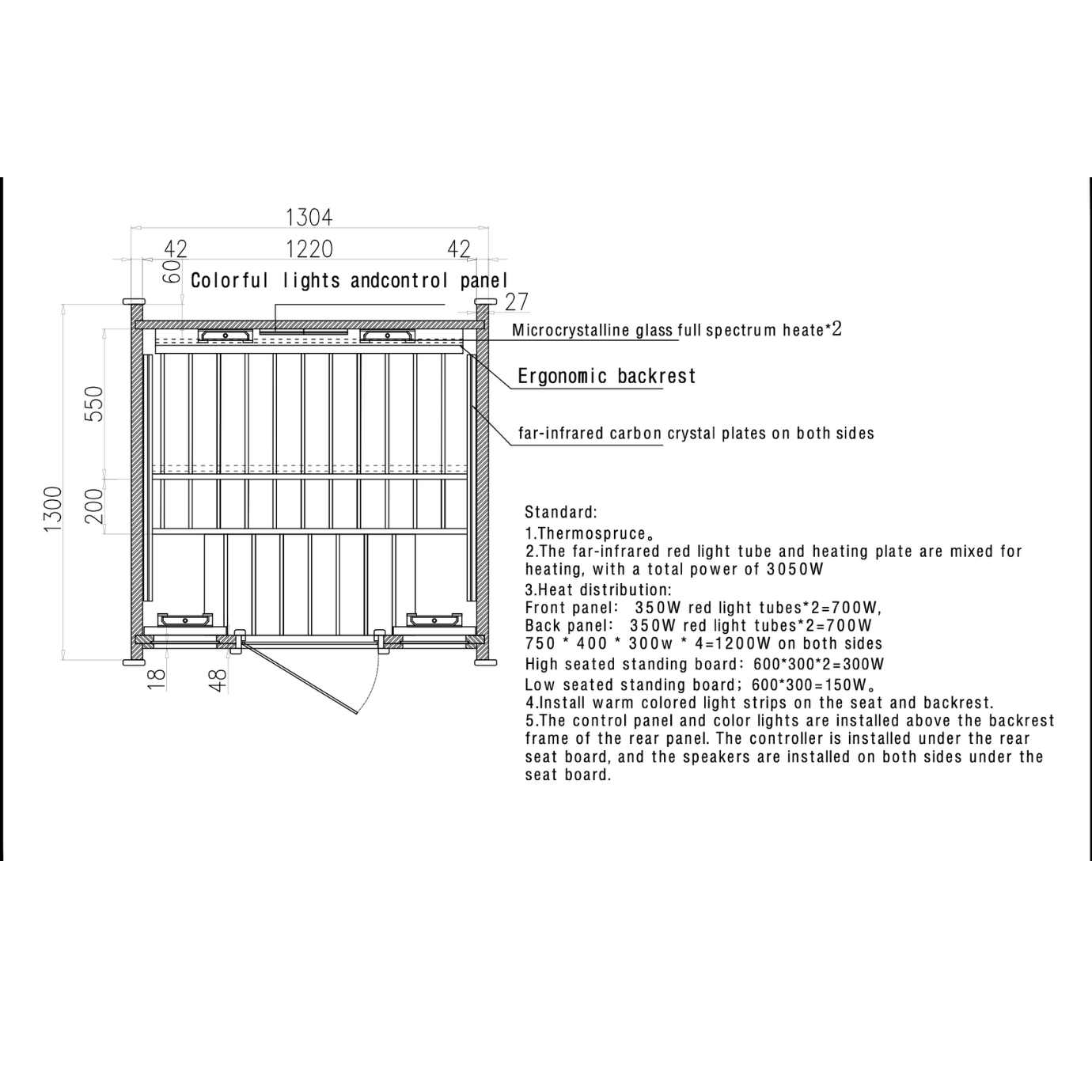 SPECTRA 2 - 2 Person Outdoor Infrared Sauna