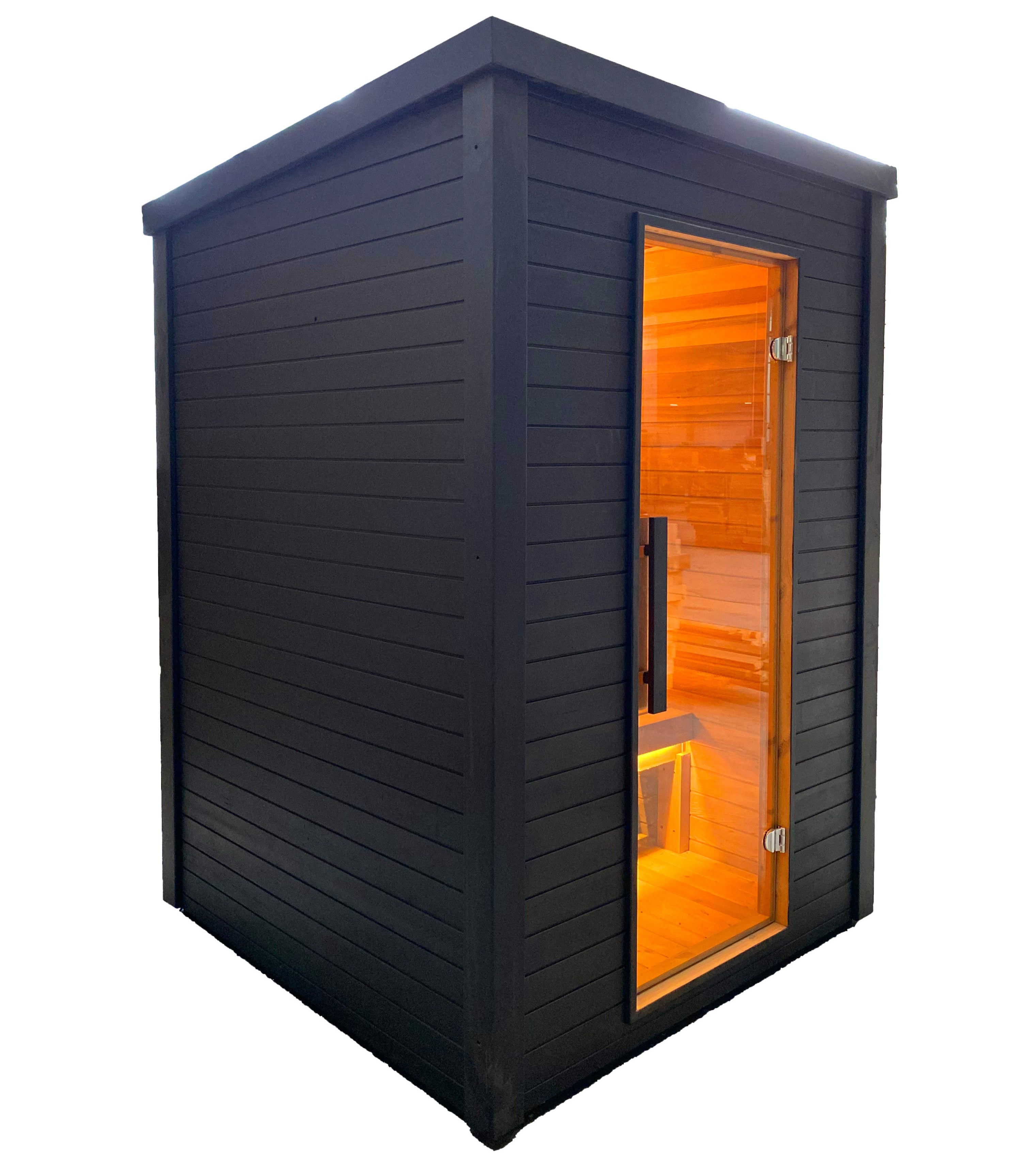 Black Cabin 2-3 Person Traditional Sauna
