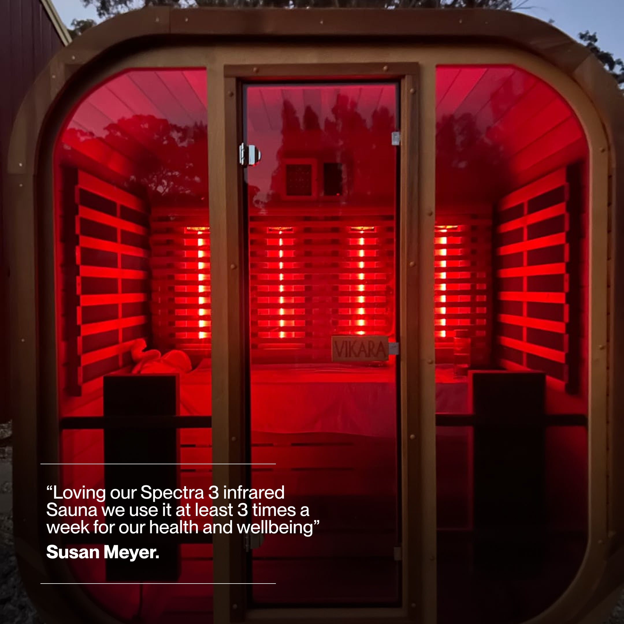 SPECTRA 3 - 3 Person Outdoor Infrared Sauna